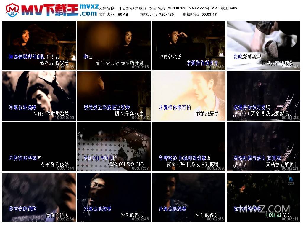 许志安-少女藏刀_粤语_流行_YE800762